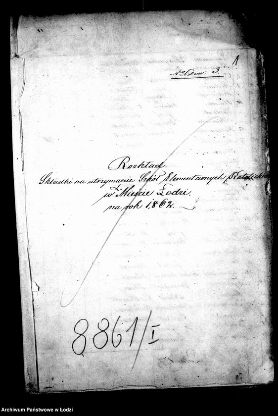 Obraz 5 z jednostki "Składki na utrzymanie szkół elementarnych katolickich w mieście Łodzi"