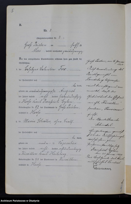 image.from.unit.number "Heiraths-Neben-Register Nr 1 - 15 [ Księga małżeństw - wtóropis ]"