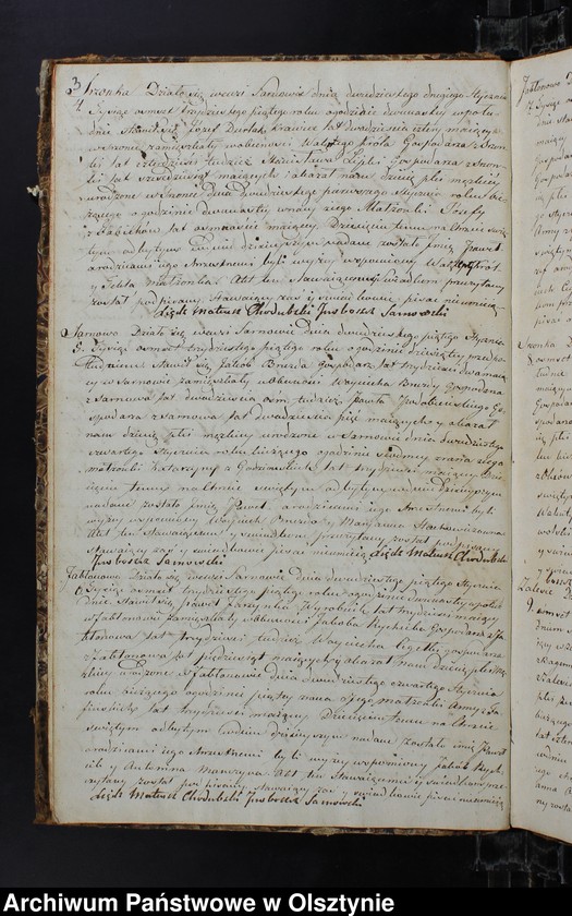 image.from.unit.number "Duplikat Urodzonych Zaslubionych Zmarłych w parafii Sarnowskiey z roku 1835"