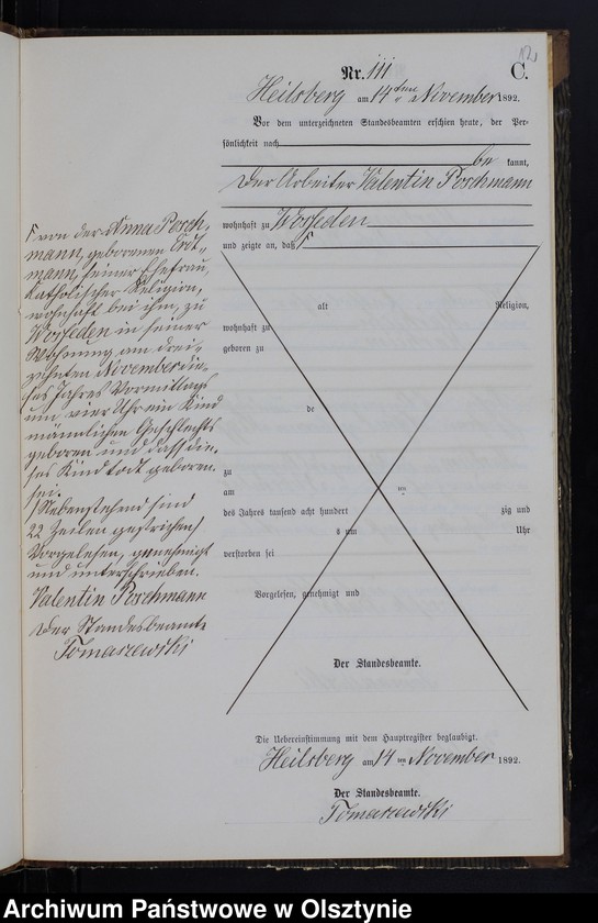image.from.unit.number "Sterbe-Neben-Register Tom II,Nr 101 - 126"