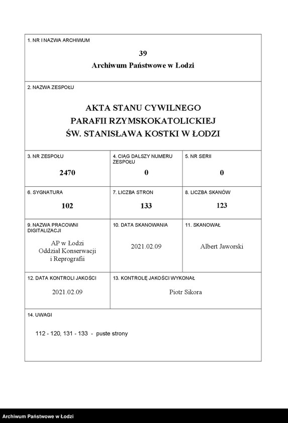 Obraz 1 z jednostki "Akta zgonów"