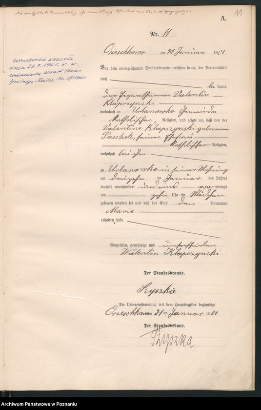 Obraz 14 z jednostki "Geburts-Neben-Register"