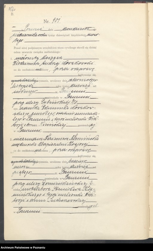 Obraz 14 z jednostki "Księga miejscowa małżeństw tom IV [Rejestr główny małżeństw]"