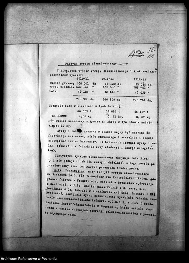 Obraz 14 z jednostki "Wykazy statystyczne, materiał i różne dane"