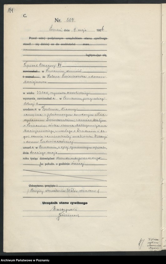 image.from.unit.number "Księga miejscowa zgonów tom II [Rejestr główny zgonów]"