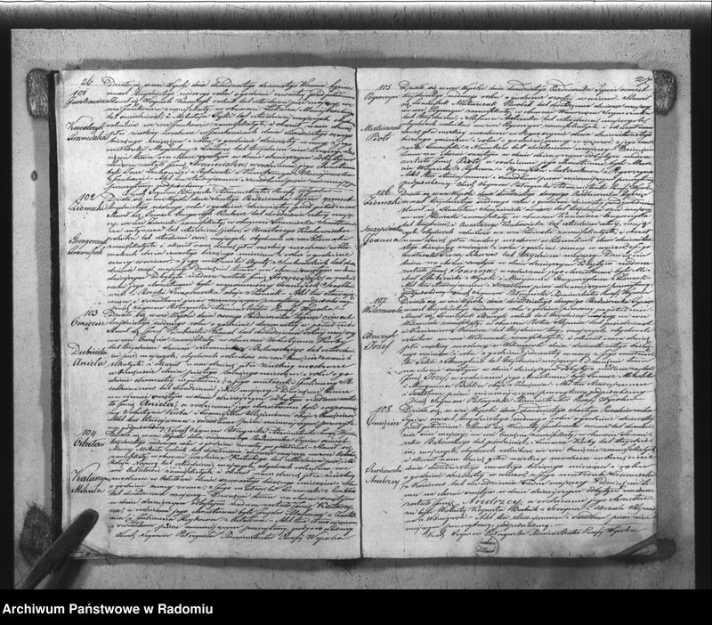 Obraz 16 z jednostki "Książka Duplikat Parafii Wysoka w powiecie Szydłowieckim Obwodzie Opoczyńskim Gubernij Sandomierskiej rok 1837 sporządzona"