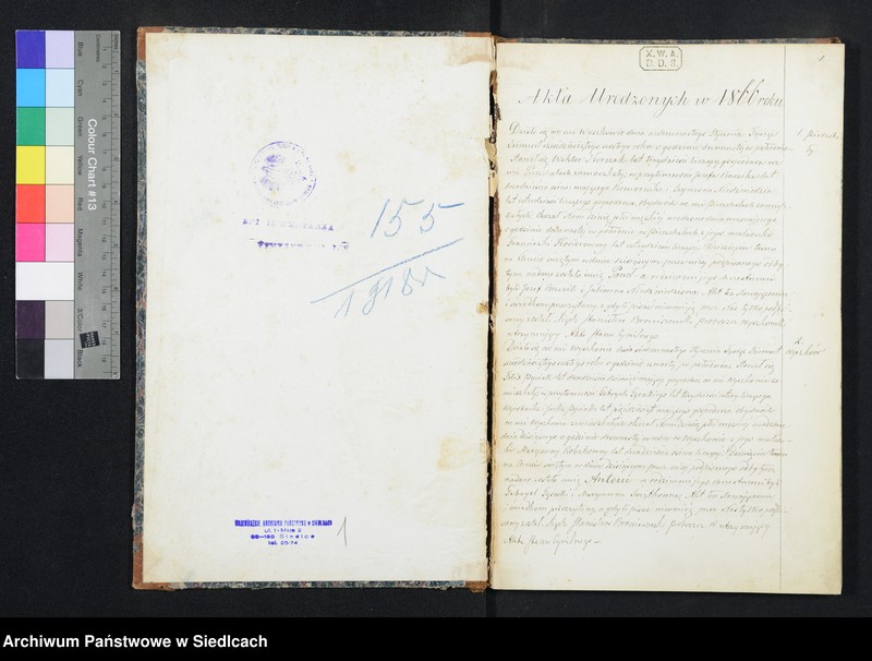 Obraz z jednostki "Akta urodzeń, małżeństw, zgonów"