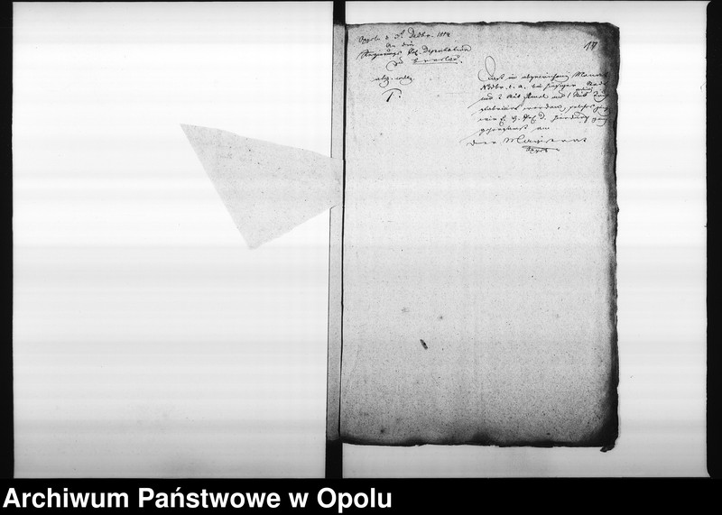 Obraz 19 z jednostki "Acta des Magistrats zu Oppeln von Einsendung der monathl[ichen] Nachweisnung der Tuch Fabrication Vol. I de anno 1812"