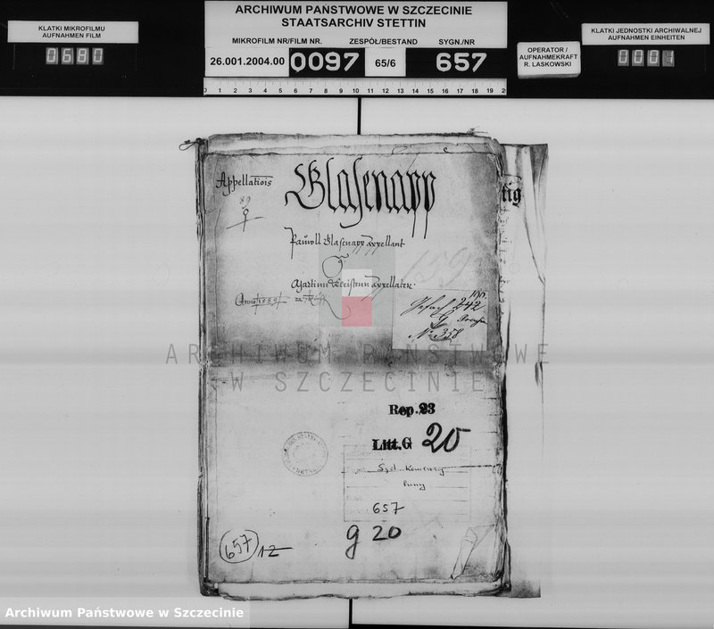 Obraz 2 z jednostki "Paul v. Glasenapp zu Pollnow und Manow / Martin v. Kleist zu Dargen: Bürgschaftsschuld [für Joachim v. Puttkamer zu Poberow]."