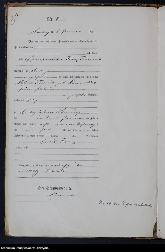 image.from.unit.number "Geburts-Haupt-Register Nr 1 - 109"