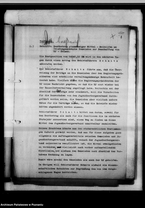 Obraz 12 z jednostki "Beihilfen an leistungsschwache Gemeinden zur Beschaffung von H.J.-Heimen."