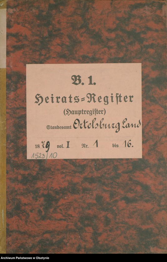 image.from.unit.number "Heiraths-Haupt-Register Nr 1 - 16"