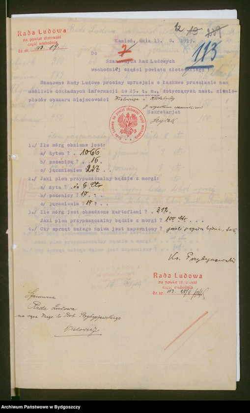 image.from.unit.number "[Rada Ludowa na powiat złotowski - część wschodnia, korespondencja z radami miejscowymi i obwodami]"