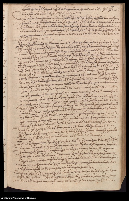 image.from.unit.number "H. Bürgerm. Eggert von Kempen Praesidirende Ambtbuch vom [14.III.1628-27.III.1629] Noch […] sachen so bey des seligen H. Bürgerm. Arnhold von Holten Ehafft vnd absterben vorgelauffen biss auf den 18 Martij 1630 /indeks/"