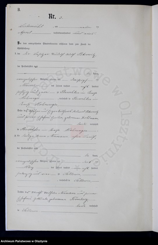 image.from.unit.number "Heiraths-Neben-Register Nr 1 - 33"