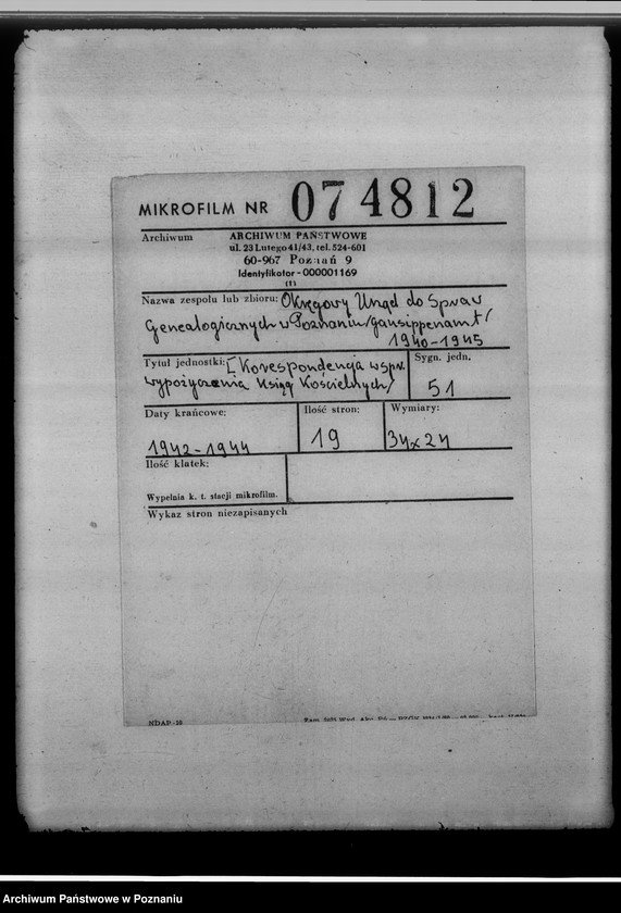 Obraz 2 z jednostki "[Korespondencja w sprawie wypożyczenia ksiąg kościelnych]"