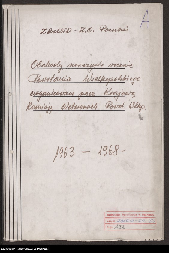 Obraz 7 z jednostki "Obchody uroczyste rocznic powstania wielkopolskiego organizowane przez Krajową Komisję Weteranów Powstania Wielkopolskiego."