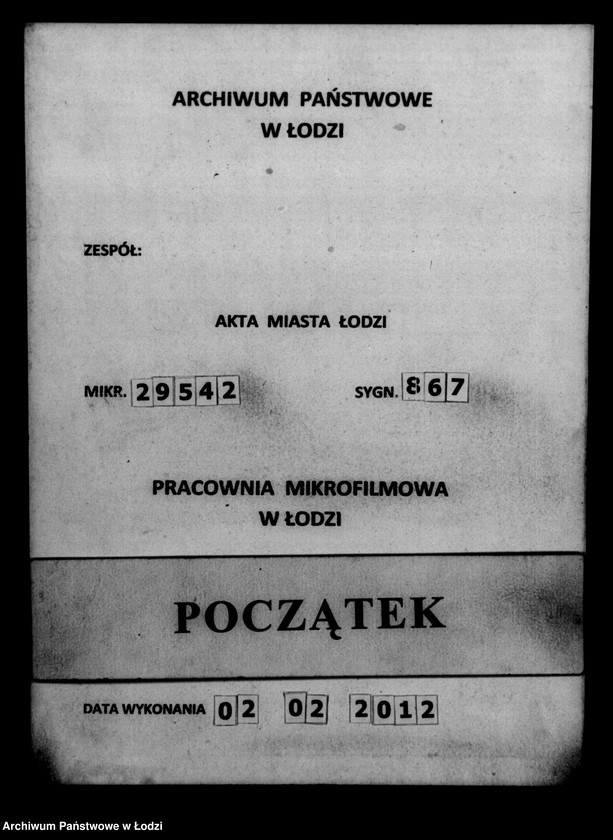 Obraz 1 z jednostki "Akta tyczące się przesiedleń"