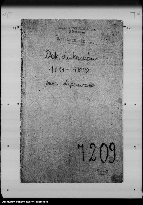 Obraz 5 z jednostki "[Kopie ksiąg metrykalnych parafii Lipowiec (dekanat Lubaczów)]"