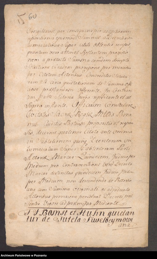 Obraz 9 z jednostki "Acta coram officio consulario Posnaniensi."