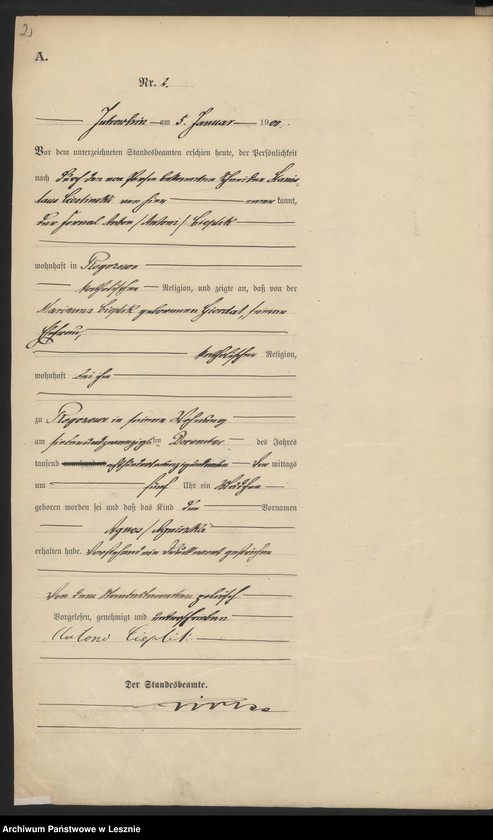 Obraz 5 z jednostki "[Księga urodzeń]"