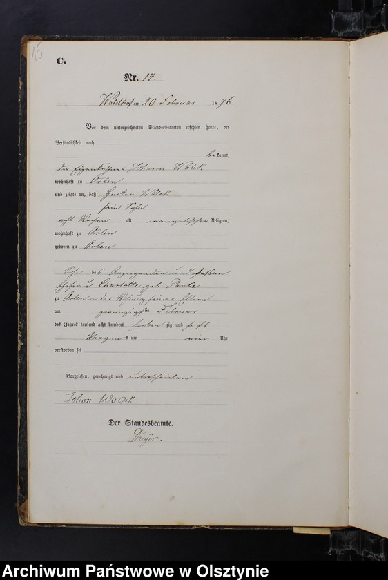 image.from.unit.number "Sterbe-Haupt-Register Nr 1 - 85"
