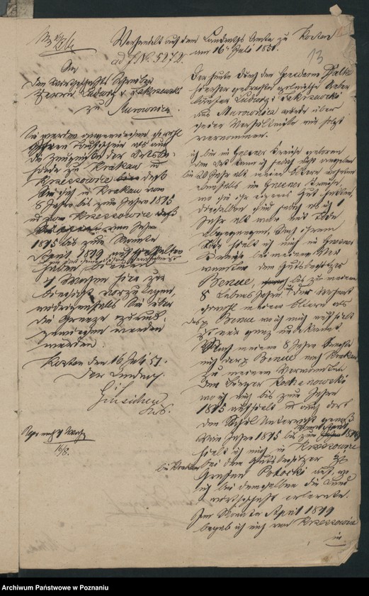 Obraz 20 z jednostki "A. betr. Ludwig Runiewski alias von Zakrzewski"