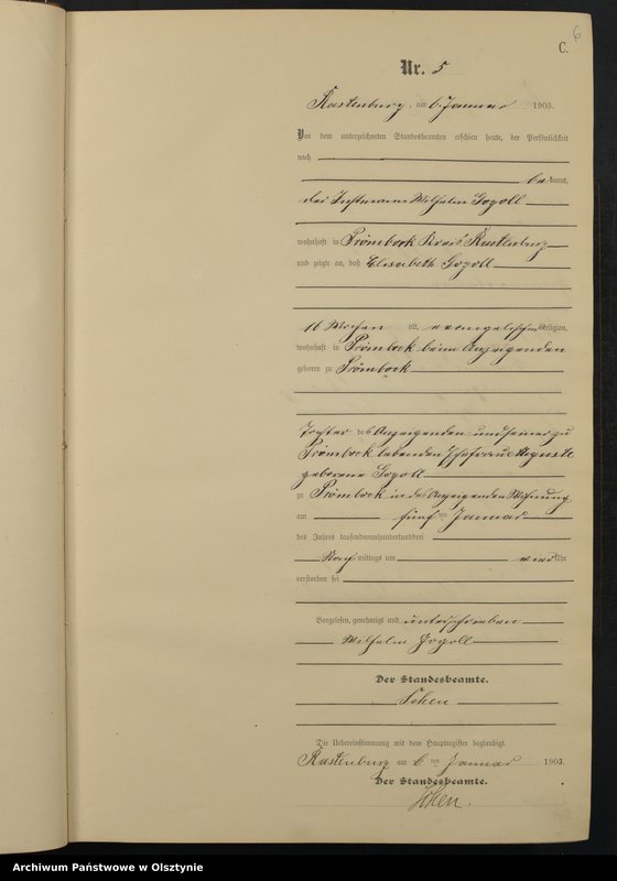 image.from.unit.number "Sterbe-Neben-Register Nr 1 - 376"