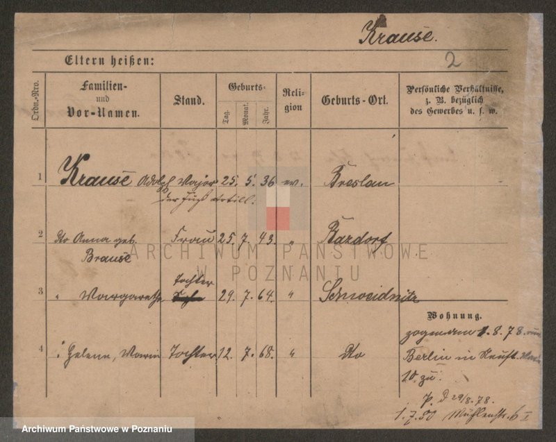 Obraz 2 z jednostki "Krause (żonaci i wdowy)"