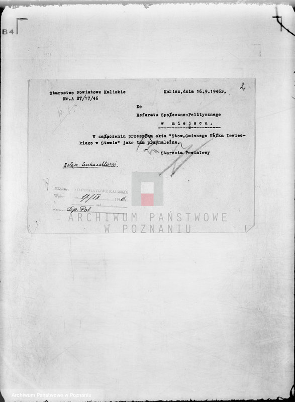 image.from.unit.number "Gminne Koło Łowieckie w Stawie powiat kaliski"