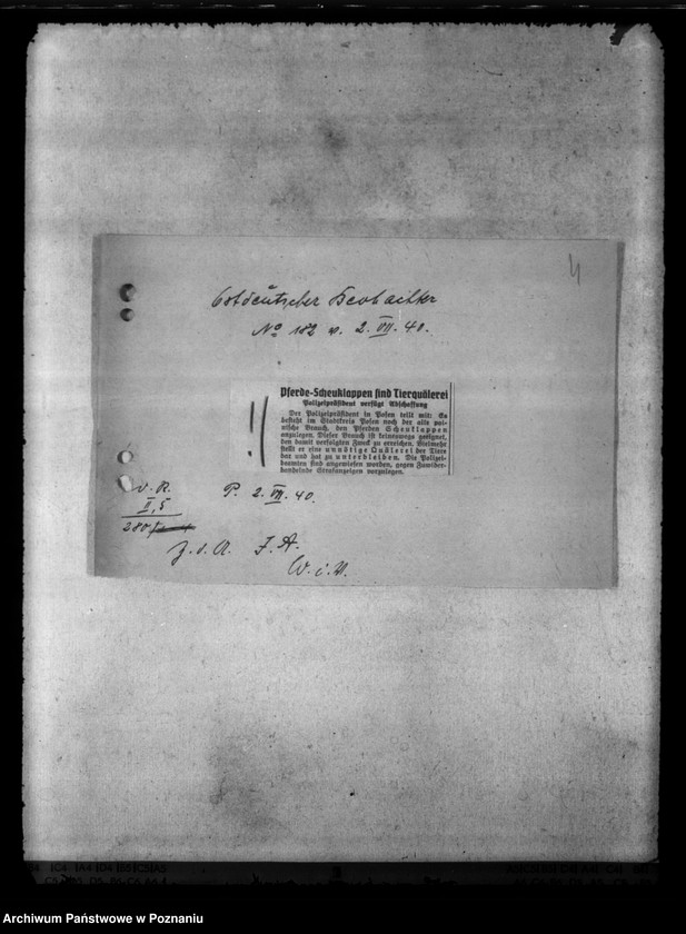 Obraz 8 z jednostki "Tierquälerei an Pferden. Scheuklappen."