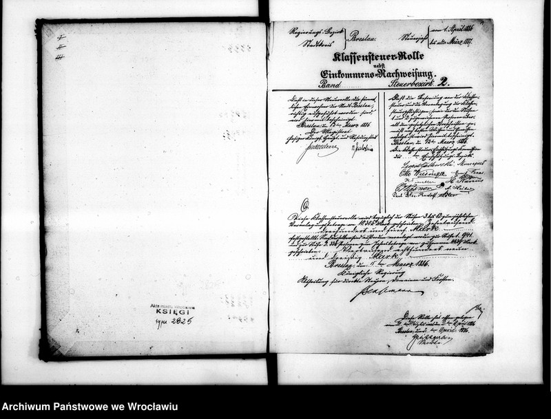 image.from.unit.number "Klassensteuerrolle nebst Eikommens - Nachweisung"