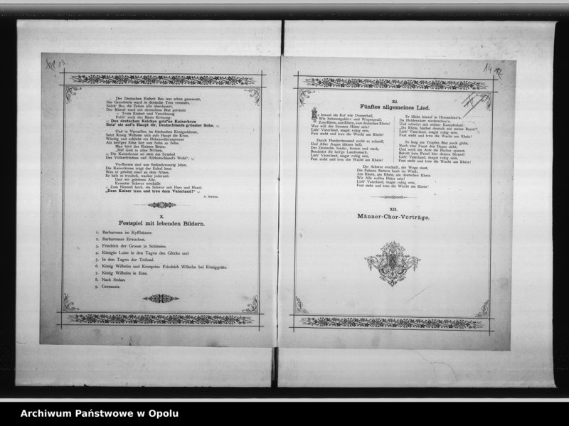 Obraz 15 z jednostki "Acta des Magistrats zu Oppeln betreffend 25 jährige Jubelfeier der Errichtung des deutschen Reiches"