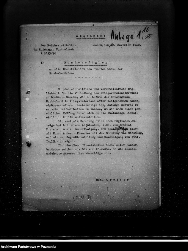 Obraz 20 z jednostki "Wykazy osób proponowanych do odznaczenia z urzędów terenowych"