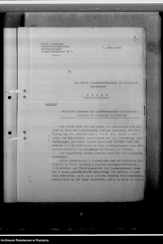 Obraz 6 z jednostki "Junghans, Willi - komisarz obwodowy"