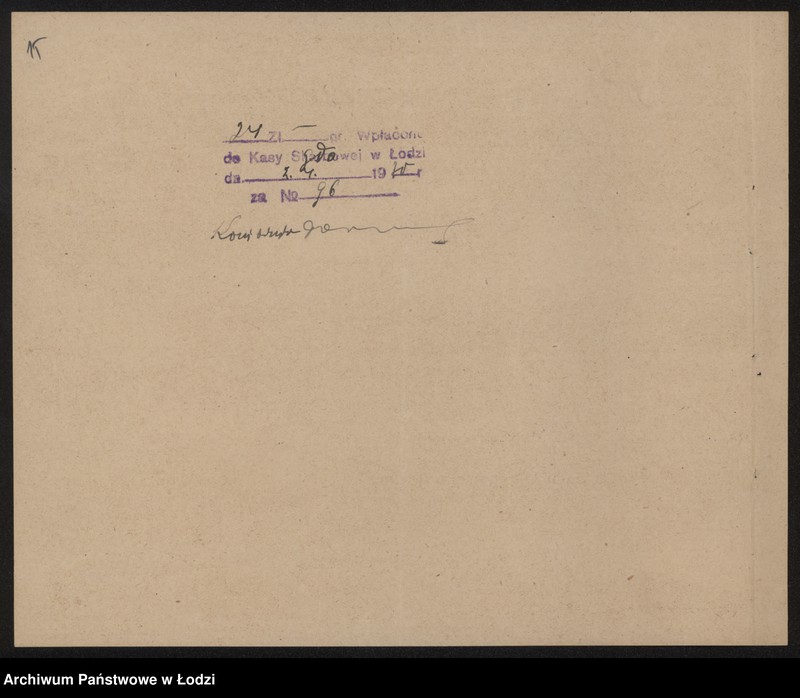 Obraz 17 z jednostki "Gerszon Pokrzywa, Berek Hamburger- sprzedaż wyrobów tekstylnych"