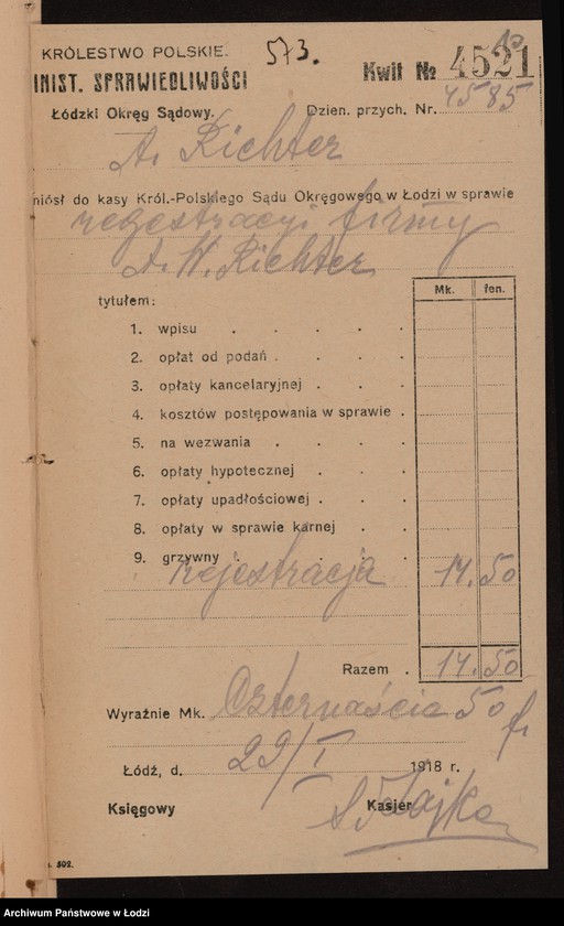 Obraz 12 z jednostki "Alfred W. Richter- handel artykułów technicznych i gospodarskich"