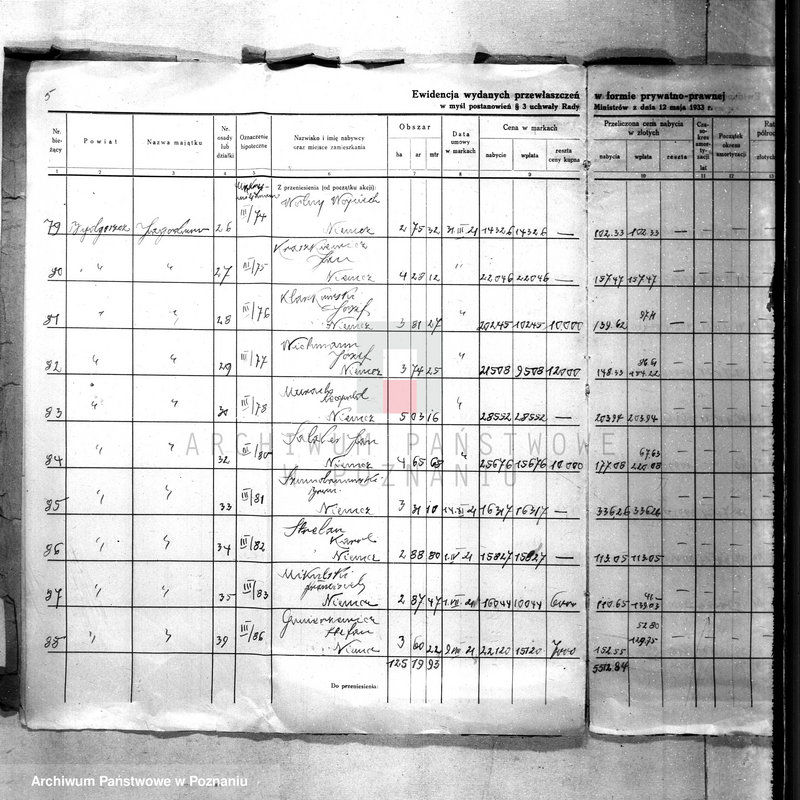 Obraz 7 z jednostki "/Ograniczenie obrotu nieruchomościami powstałymi z parcelacji/ pismo okólne Ministerstwa Rolnictwa i Reform Rolnych."