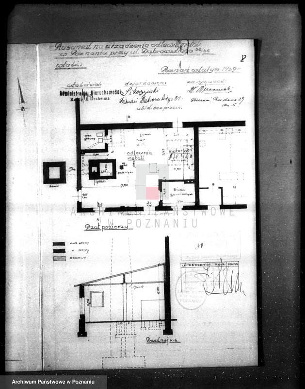 Obraz 11 z jednostki "/Projekt urządzenia odlewni metali przy ul. Dąbrowskiego 81/"