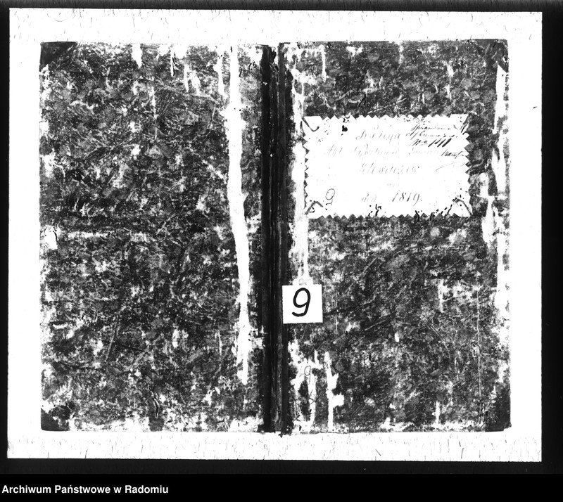 image.from.unit.number "Księga akt cywilnych gminy Głowaczew na rok 1819"