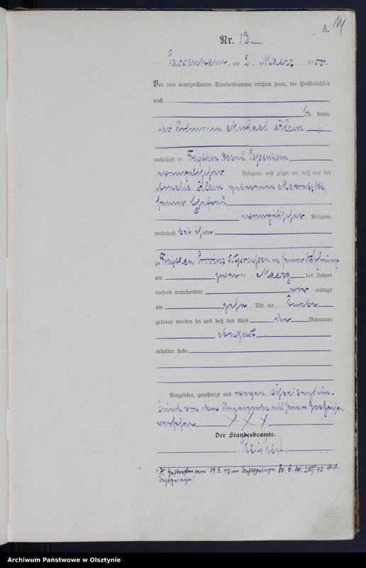 image.from.unit.number "Geburts-Haupt-Register Nr 1 - 69"