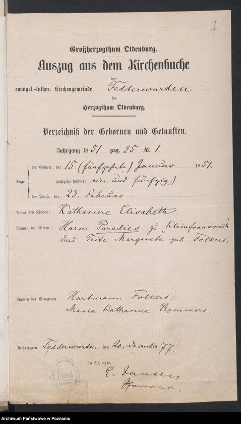 Obraz 9 z jednostki "Acta betreffend die Schrieftstücke nur §§ 28 bis 38,43,45 bis 50,55,65 und 66 der Reichsgesetz vom 6 Januar 1875 zum Heiraths -Register"