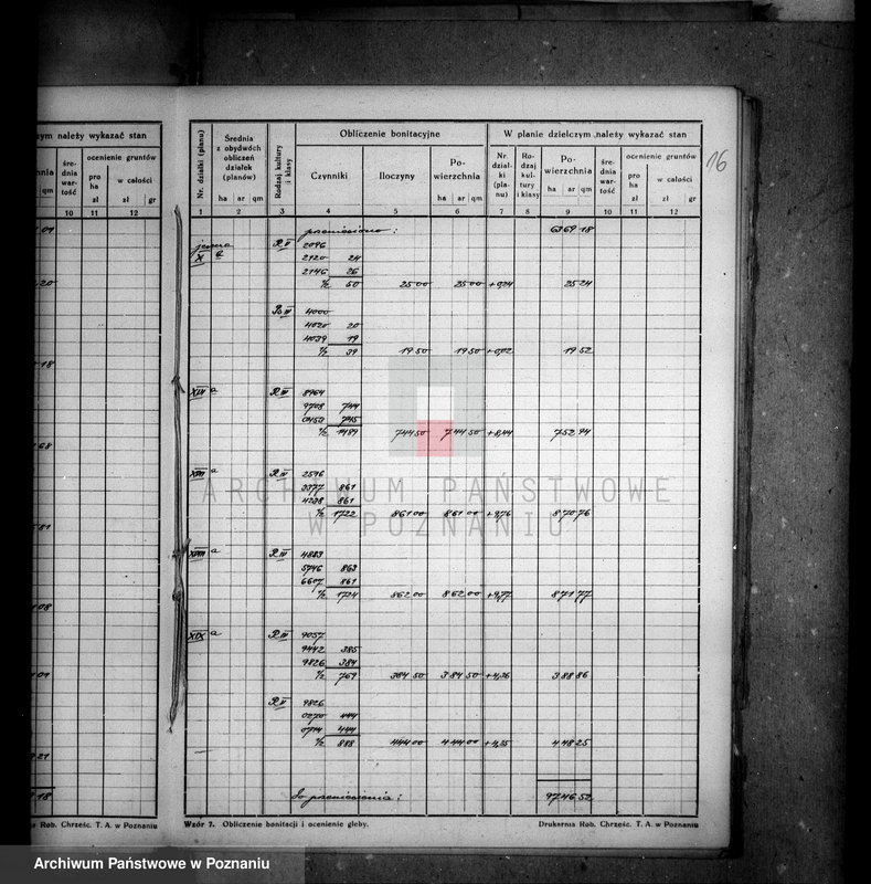 Obraz 20 z jednostki "Obliczenie bonitacji do planu dzielczego majątku Trzeciewnica wyrzyskiego"