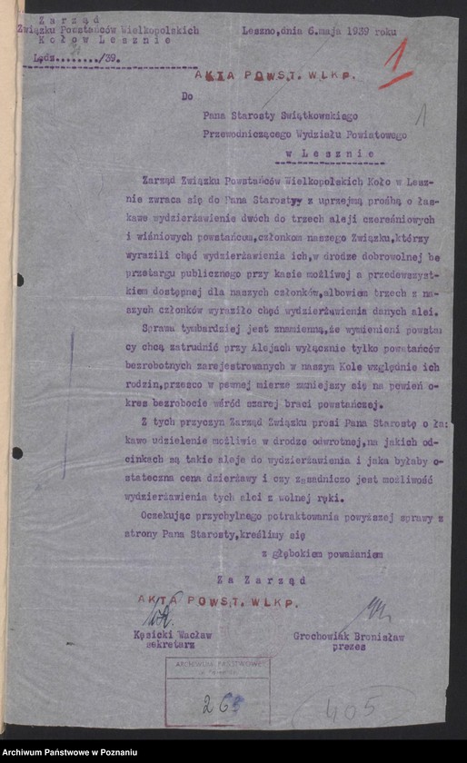 Obraz 3 z jednostki "Leszno - akta koła."