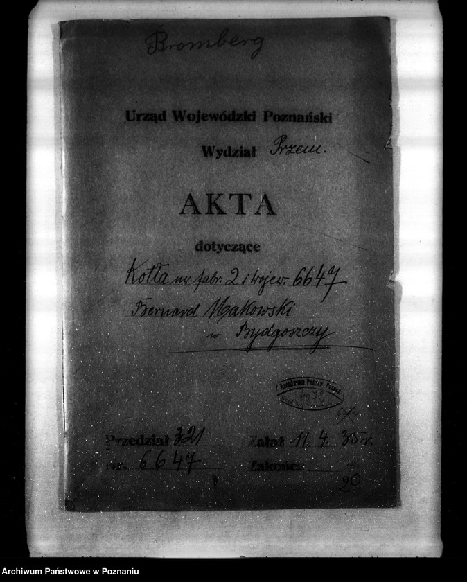 Obraz 4 z jednostki "Warsztat wulkanizacyjny B. Makowskiego w Bydgoszczy, Bydgoszcz - nr woj. 6647"