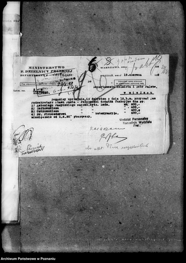 Obraz 14 z jednostki "Sprawy osobowe Pobory i podatki"