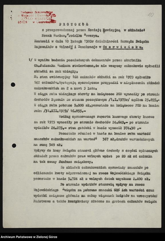 image.from.unit.number "Kampania wyborcza. Sprawozdania z przeprowadzonych zebrań sprawozdawczo-wyborczych kół miejskich (B - N)"