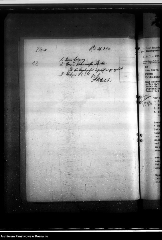 Obraz 17 z jednostki "Verkehr mit der Reichspost- allgemein"