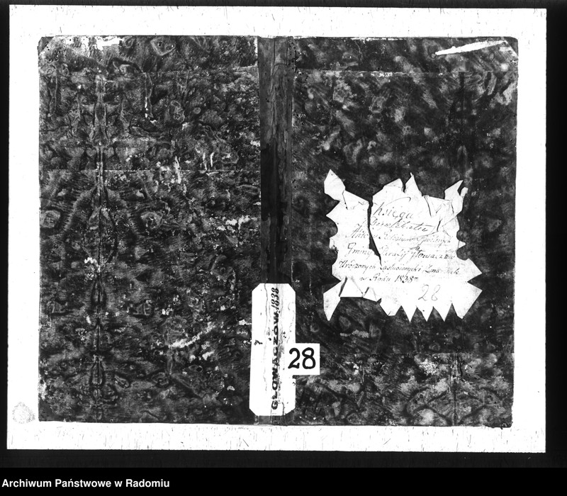 image.from.unit.number "Księga duplikatu aktów religijno cywilnych gminy i parafii Głowaczów urodzonych, zaślubionych i zmarłych w roku 1838"
