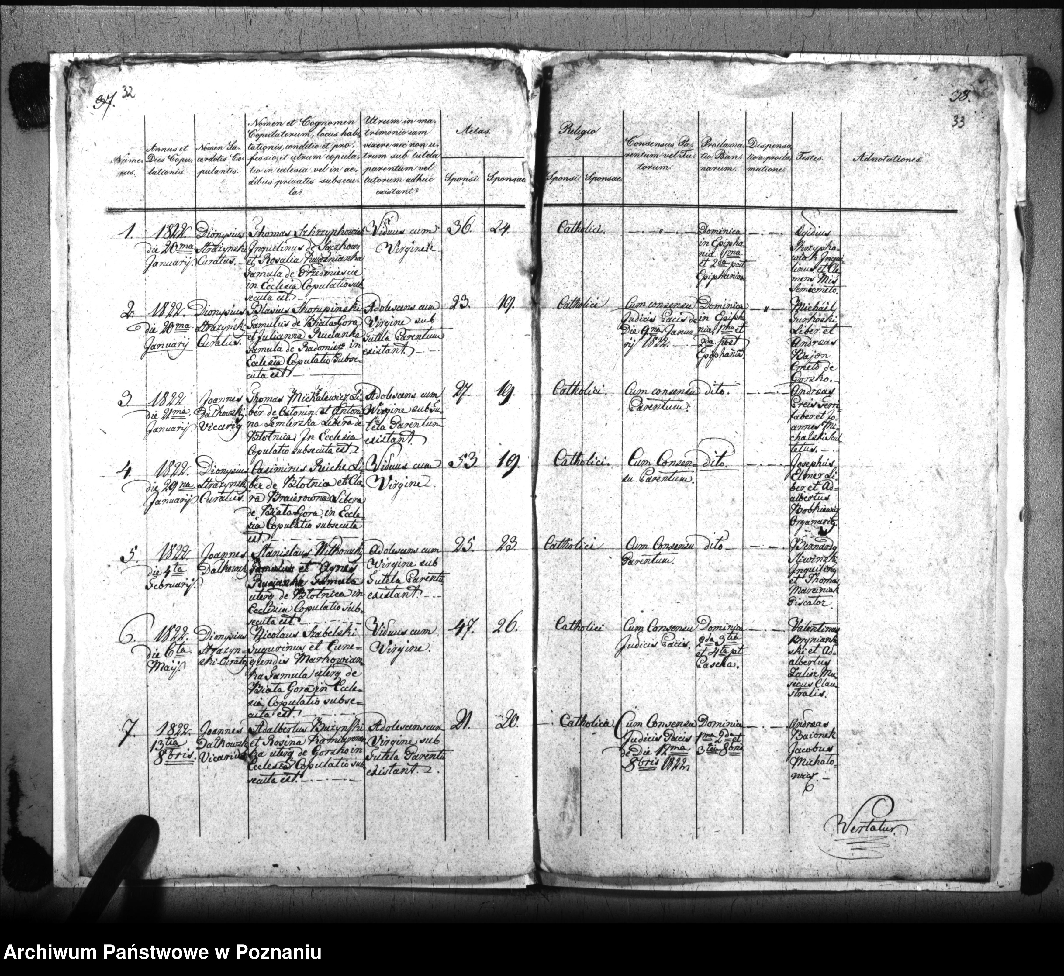 Skan z jednostki: Liber baptisatorum, copulatorum, mortuorum